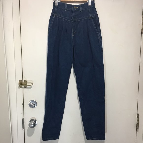 VINTAGE LEE HIGH RISE JEANS SIZE 5 - Picture 4 of 7